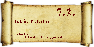 Tőkés Katalin névjegykártya
